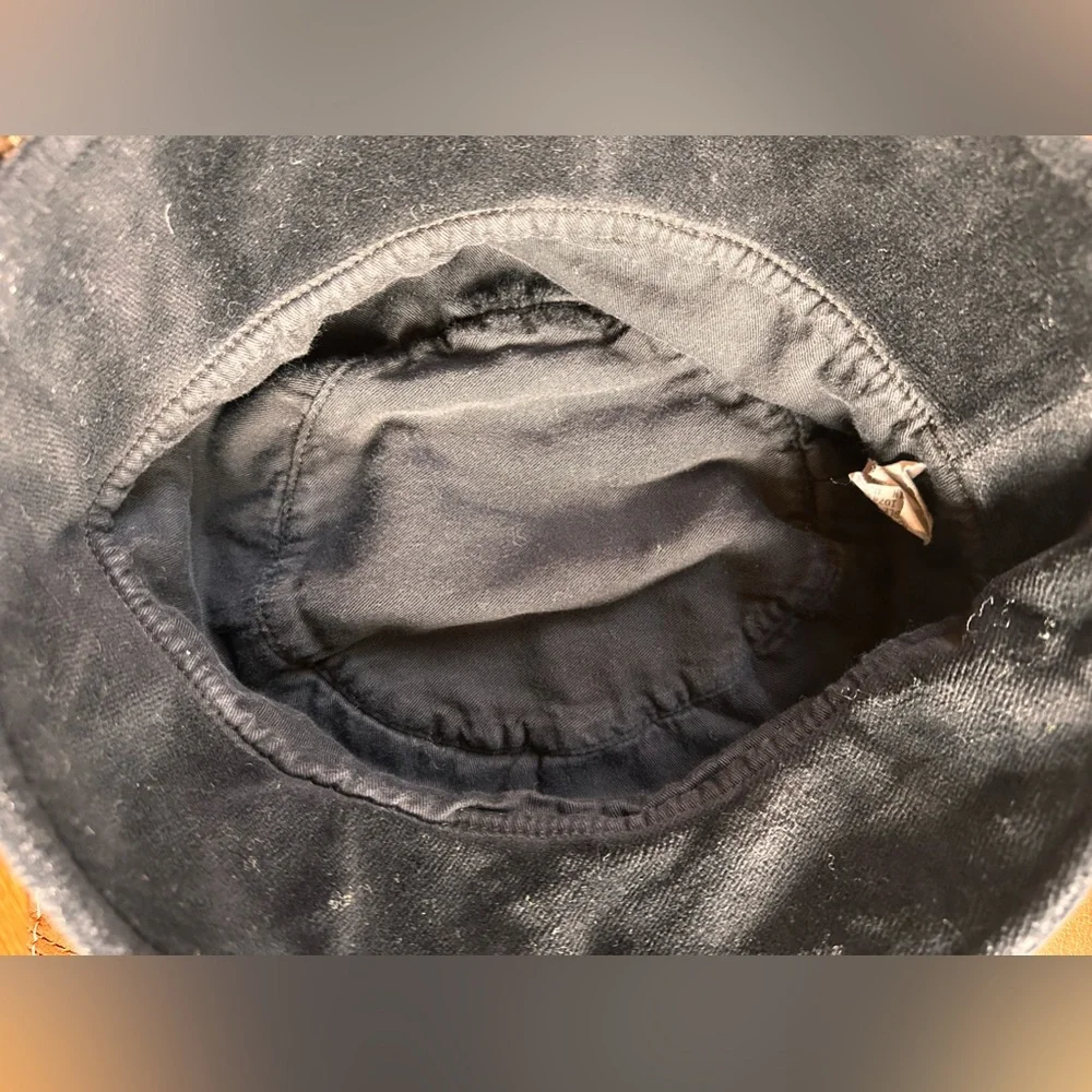 LADIES HARD TAIL Vintage Black Velour Floppy Bucket Hat